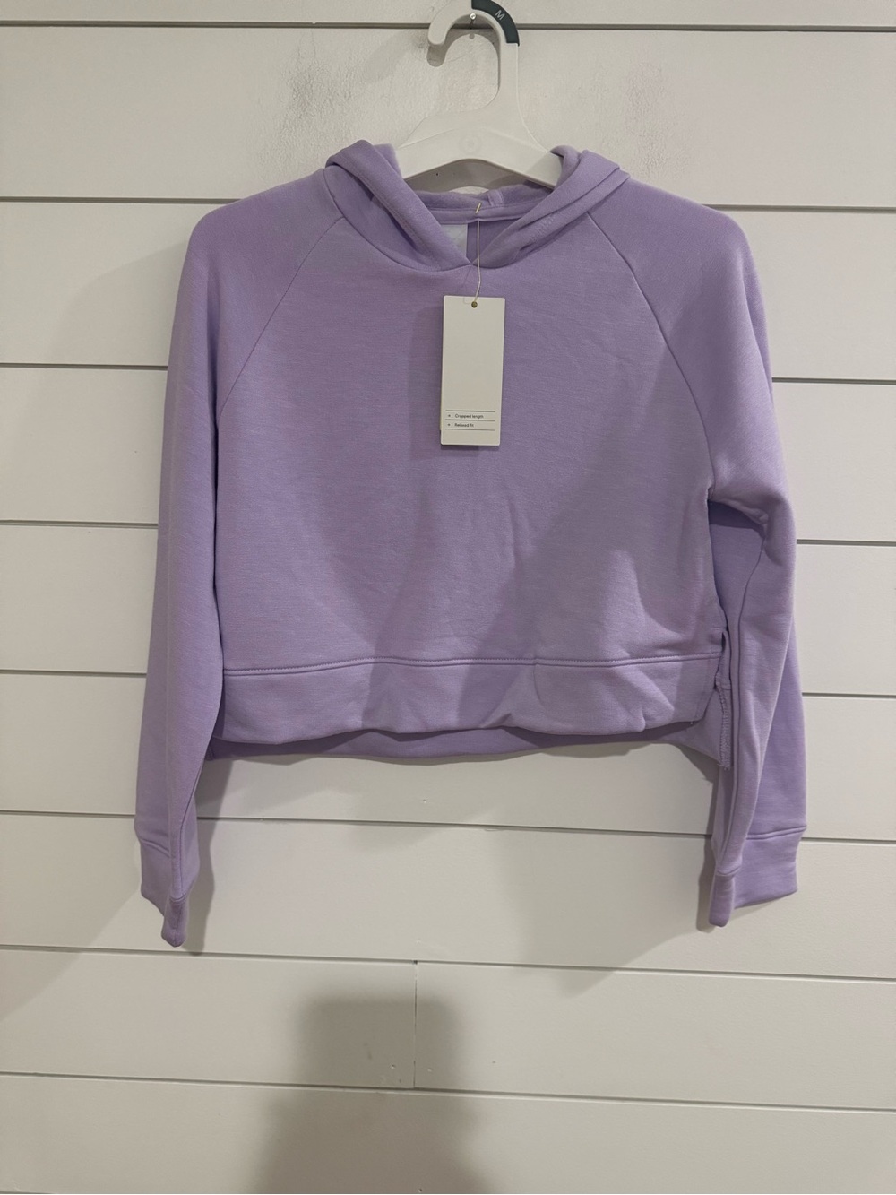 all in motion Lilac Cropped Hoodie Sweater